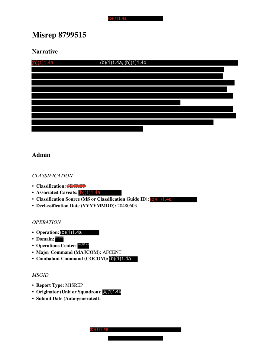 DOW-UAP-D3, Mission Report, Arabian Gulf, 2020 首页预览