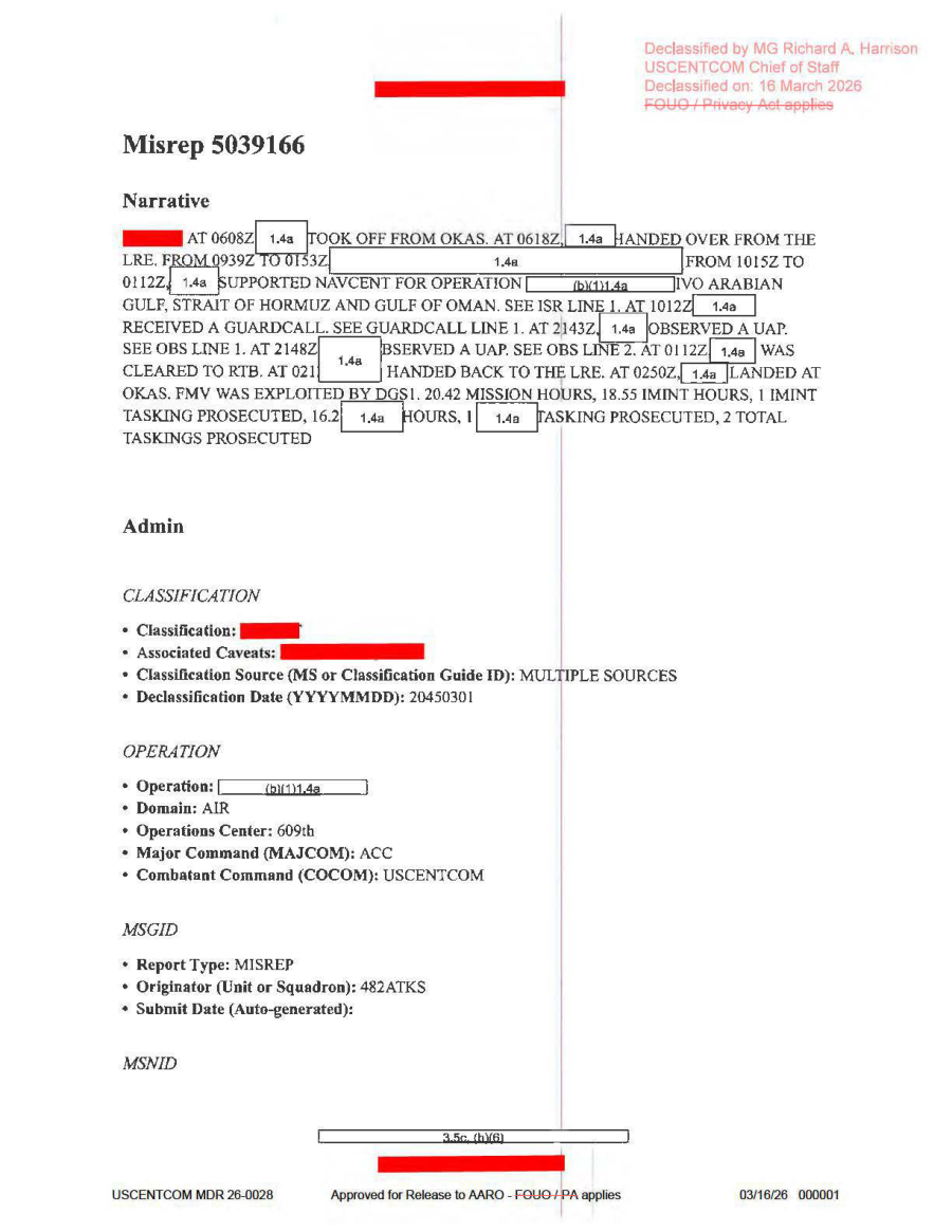 DOW-UAP-D64, Mission Report, Iran, November 2020 首页预览