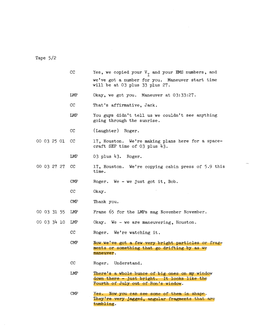 NASA-UAP-D2, Apollo 17 Transcript, 1972 首页预览